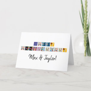 "Happy Anniversary" Board Game Alphabet Card