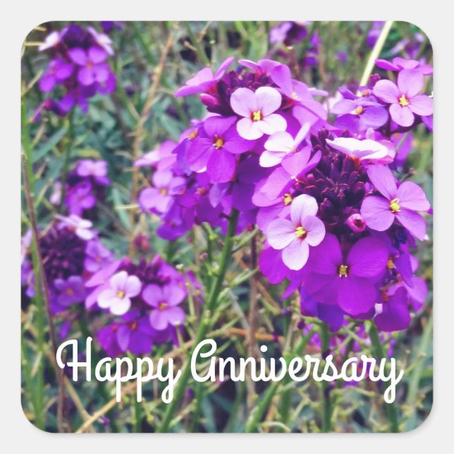 Happy Anniversary Bowles Mauve #1 Stickers (Front)