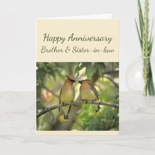 Happy Anniversary Brother & Sister-in-law Couple C Card