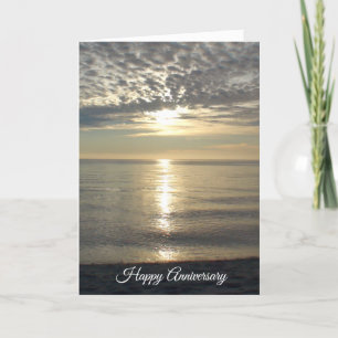 Happy Anniversary Card Pretty Cloudy Sunset