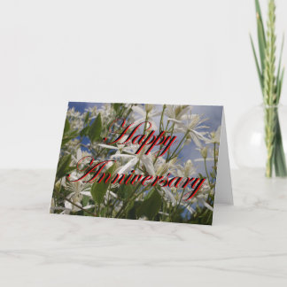 Happy Anniversary Card With Flowers