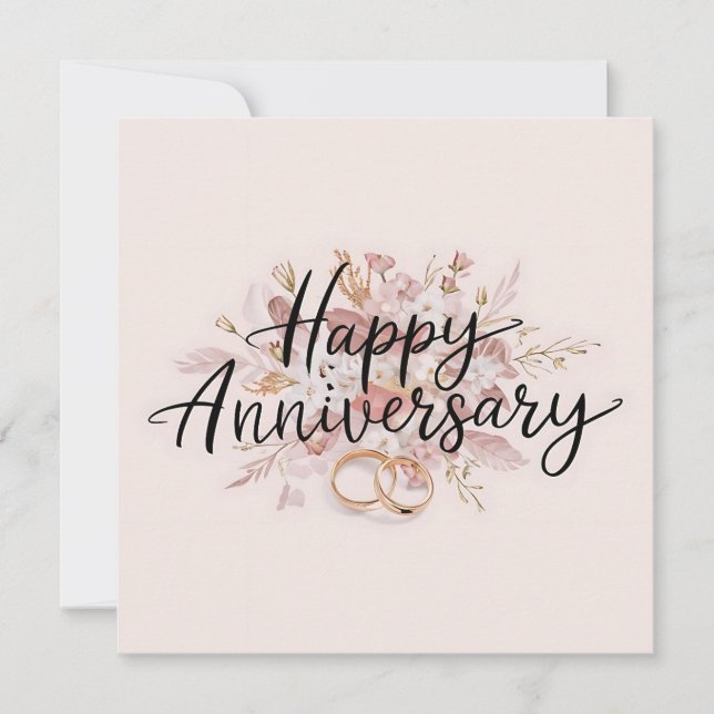 Happy Anniversary Cards Elegant (Front)