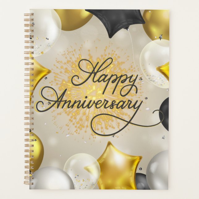 Happy Anniversary Celebration Calendar Planner (Front)