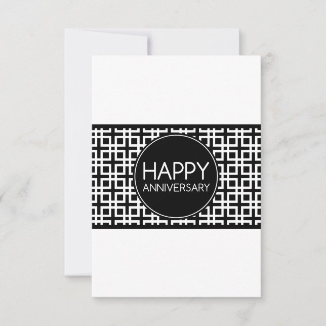 Happy Anniversary (cinderStripe) Invitation (Front)