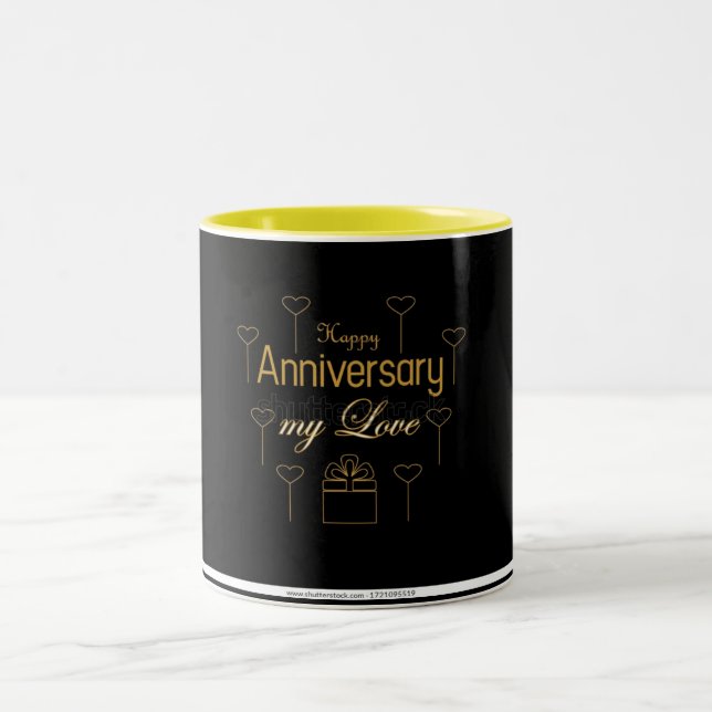 **HAPPY ANNIVERSARY** COFFEE MUG (Center)