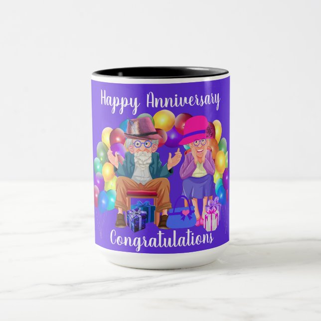 Happy Anniversary Congratulations Coffee Mug (Center)