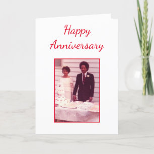 Happy Anniversary Couple Photo Card