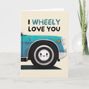 Happy Anniversary Cute Funny Simple Wheel Card