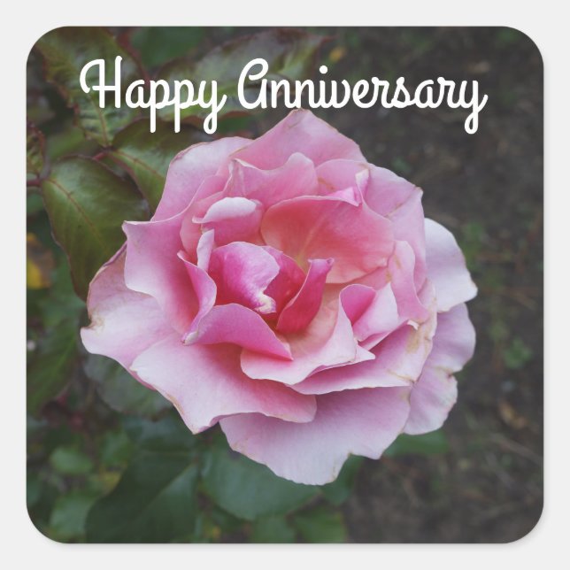 Happy Anniversary Duet Rose #2 Stickers (Front)