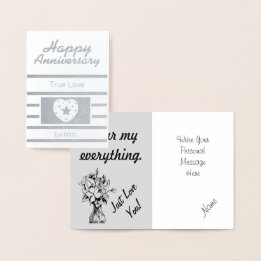 Happy Anniversary Foil Card