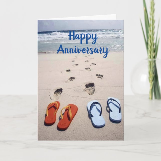 HAPPY "ANNIVERSARY" FROM YOUR FAV "BEACH BUDDY" CARD (Front)