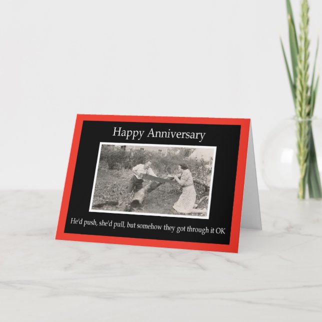 Happy Anniversary - FUNNY Card (Front)