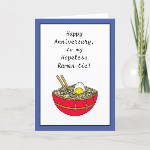 Happy Anniversary   Funny Food Pun Card