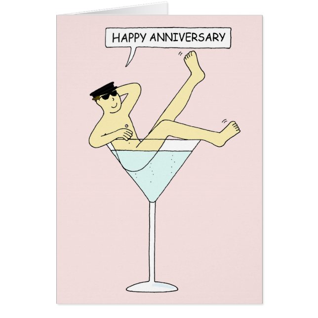 Happy Anniversary Gay Male Humour (Front)