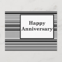 happy anniversary : grey striped