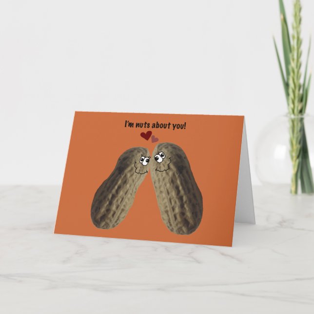 Happy Anniversary! "I'm nuts about you!" Card (Front)