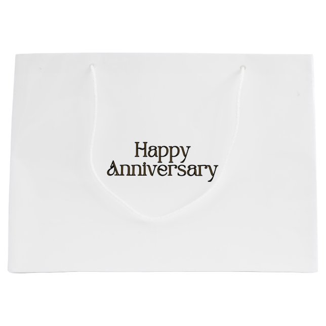 Happy Anniversary Large Gift Bag (Front)