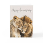 Happy Anniversary Lions Safari Animal