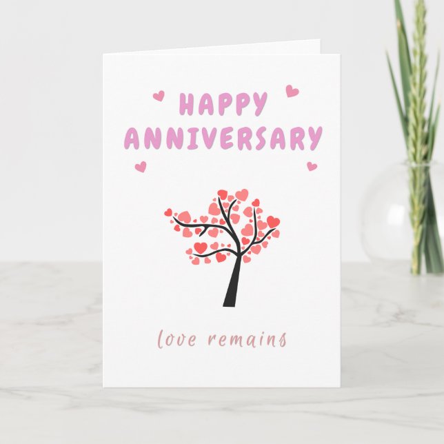 Happy Anniversary Love Tree Card (Front)
