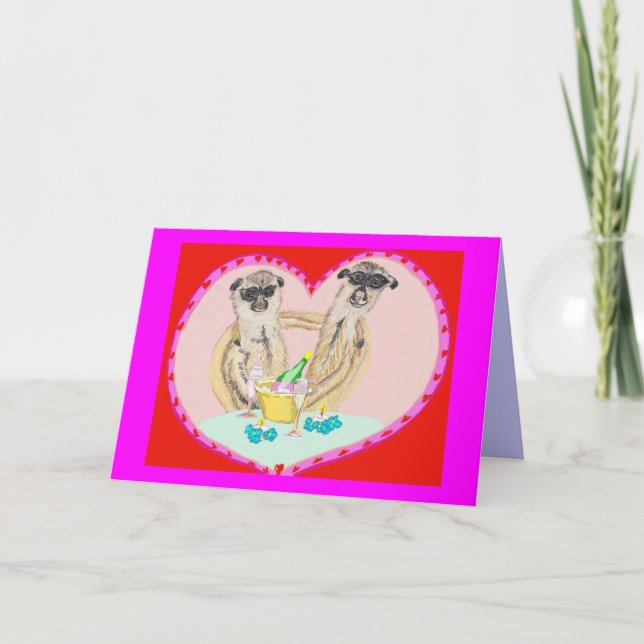 Happy Anniversary (Meerkats) Card (Front)