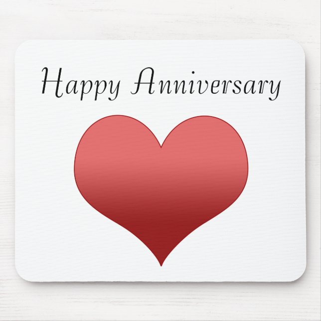 Happy Anniversary Mouse Pad (Front)