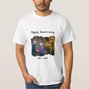 Happy Anniversary Mum & Dad Photo T-Shirt