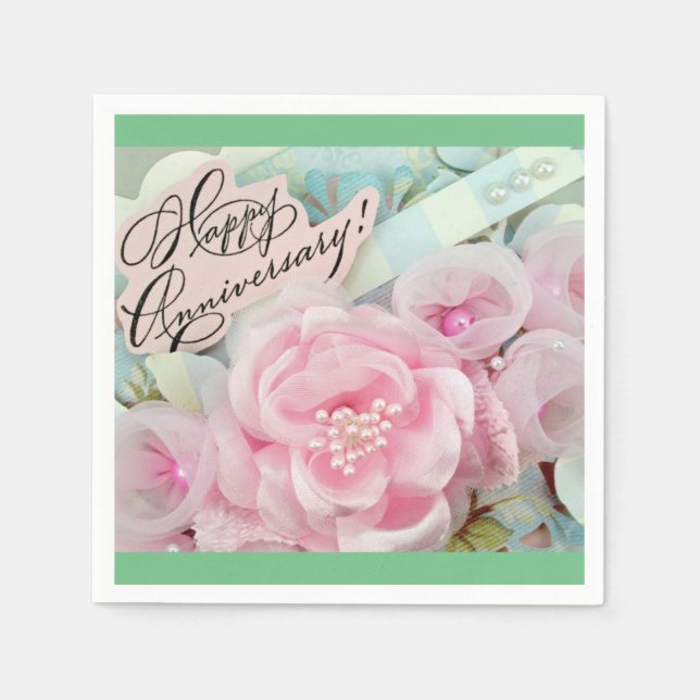 Happy Anniversary Napkin (Front)