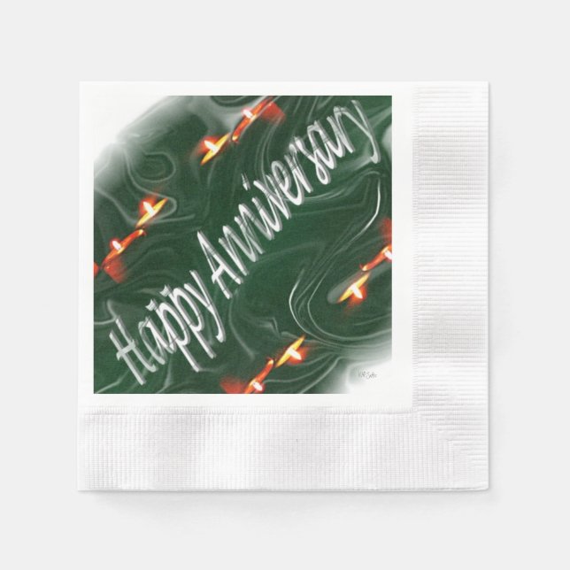 Happy Anniversary Napkin (Front)