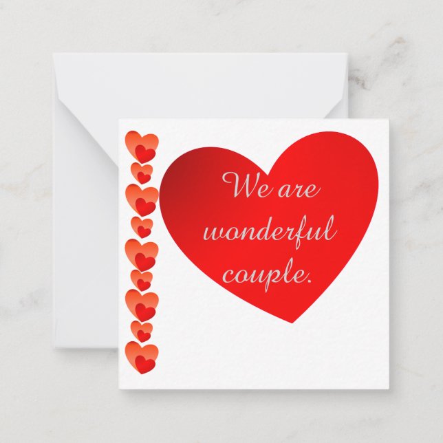Happy Anniversary Note Card (Back)