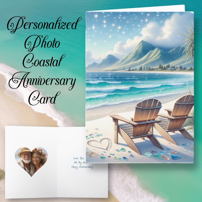 Happy Anniversary | Ocean Waves and Mountains Card (Creator Uploaded)