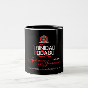 Happy Anniversary of Independence T&T Two-Tone Coffee Mug