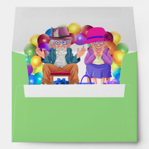 Happy Anniversary Older Grandparents Envelopes