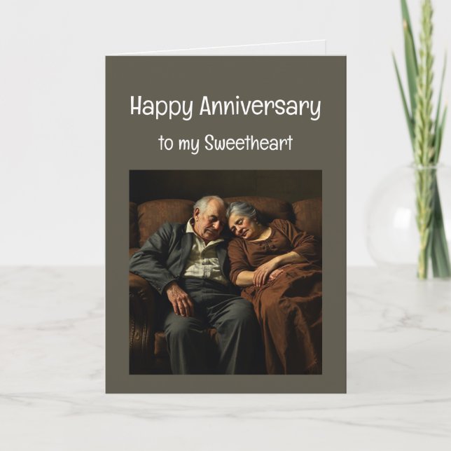 Happy Anniversary One I love Funny Sweet Card (Front)