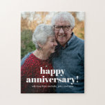 Happy Anniversary Parents Wedding Keepsake Photo Jigsaw Puzzle<br><div class="desc">Happy Anniversary Parents Wedding Keepsake Photo Jigsaw Puzzle</div>