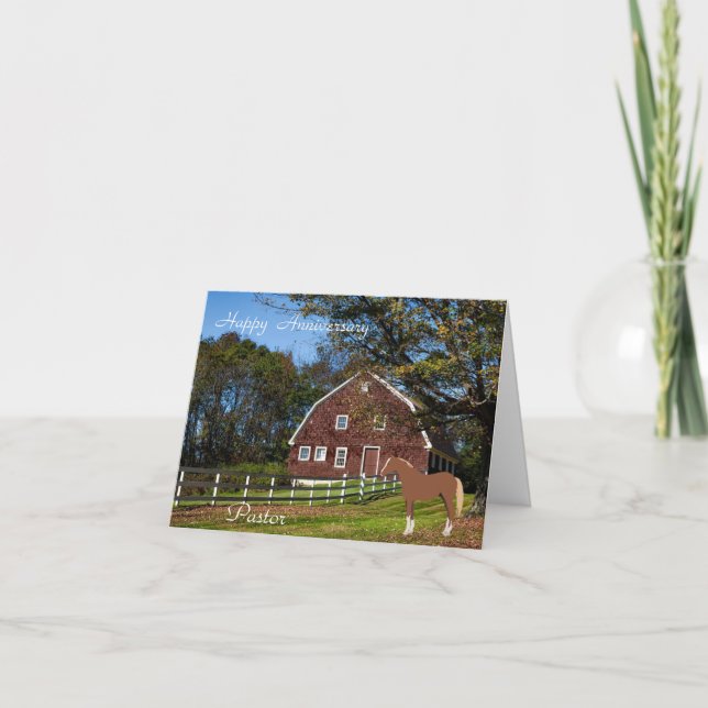 Happy Anniversary Pastor Card (Front)