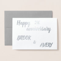 Happy Anniversary Personalised Names & Number