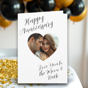 Happy Anniversary   Personalised Photo Card