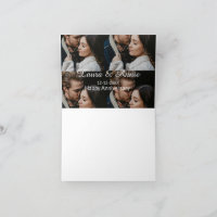 Happy anniversary photo collage name date simple w