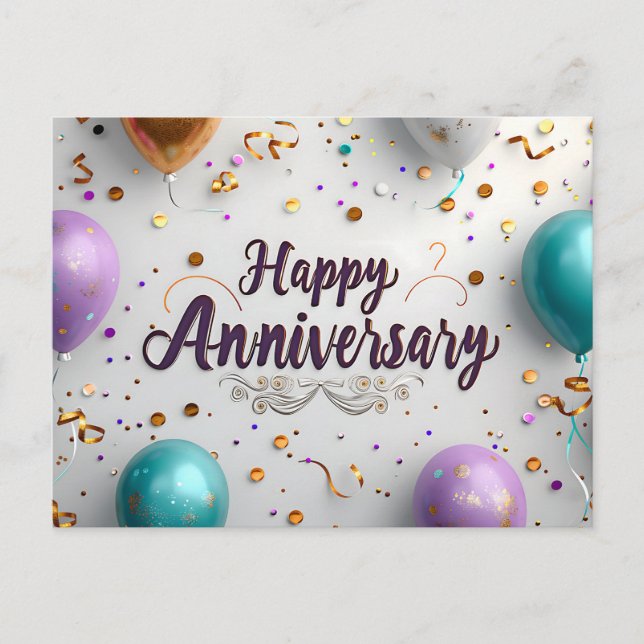 Happy Anniversary Postcard (Front)