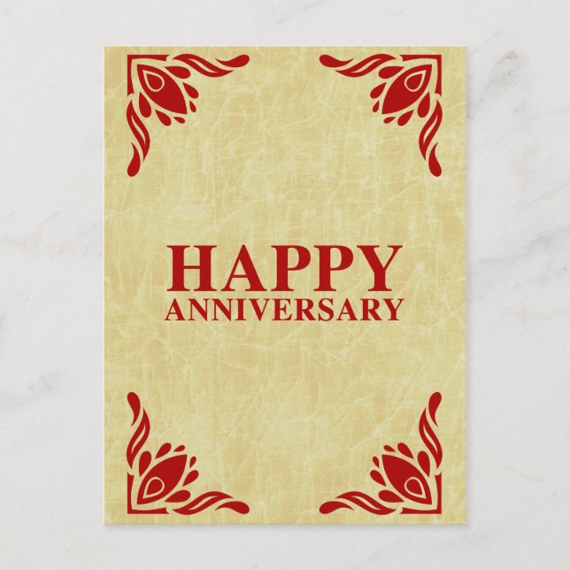 happy anniversary postcard (Front)