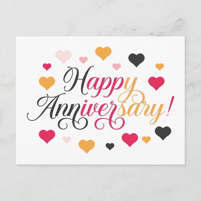 Happy Anniversary Postcard (Front)