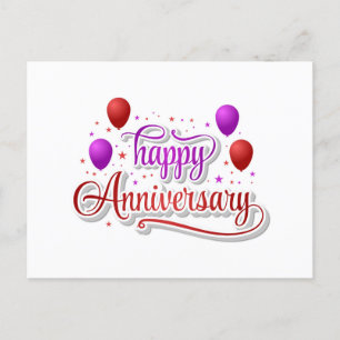Happy Anniversary  Postcard