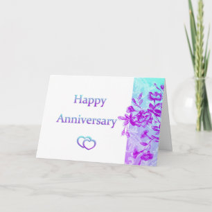 Happy Anniversary (purple) Card
