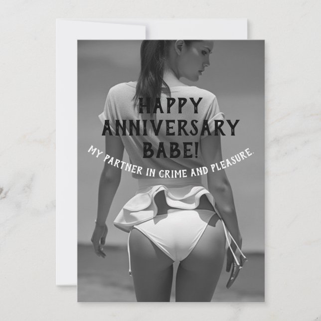 Happy Anniversary Sexy Naughty  Invitation (Front)