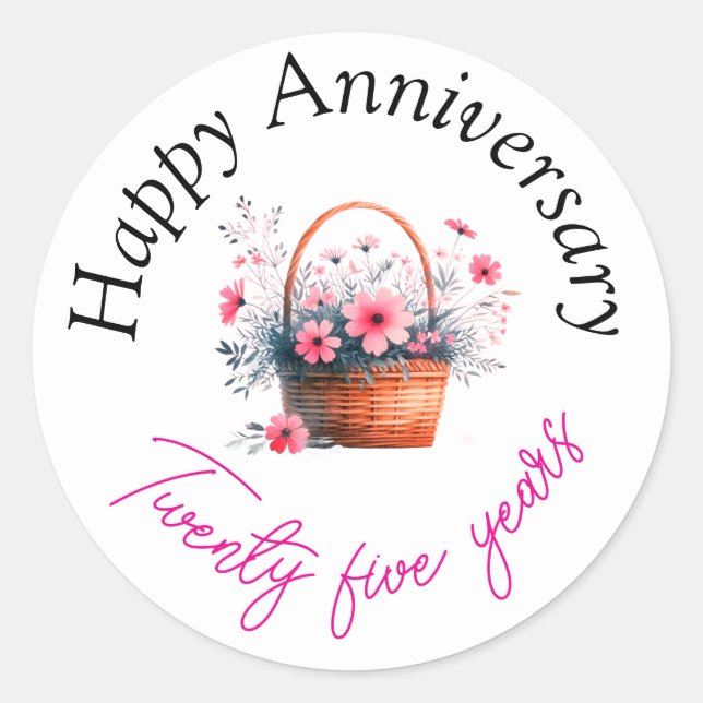 Happy anniversary stickers  (Front)