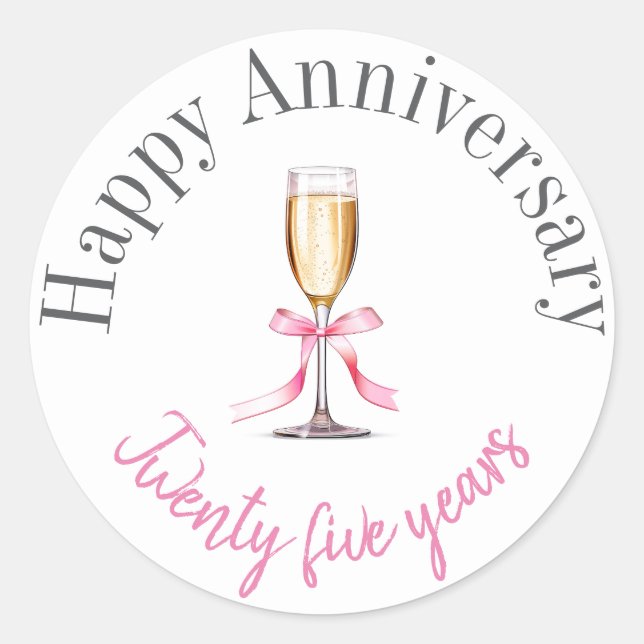 Happy anniversary stickers  (Front)