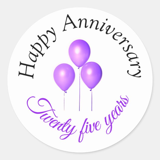 Happy anniversary stickers  (Front)