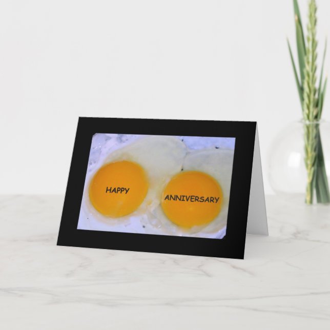 Happy Anniversary To An Egg-stra Special Couple Card (Front)