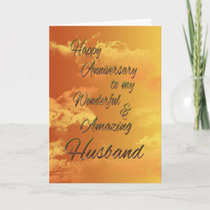 Happy Anniversary to Husband (anniversary) Card