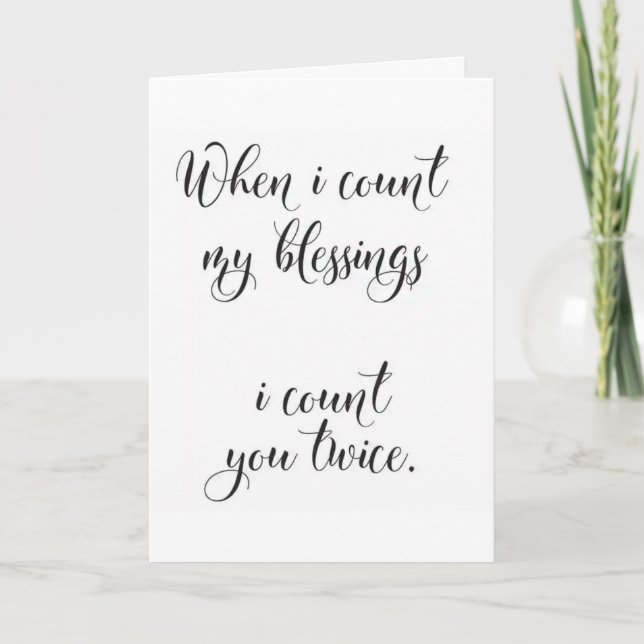 HAPPY ANNIVERSARY TO MY "BLESSING IN LIFE" CARD (Front)